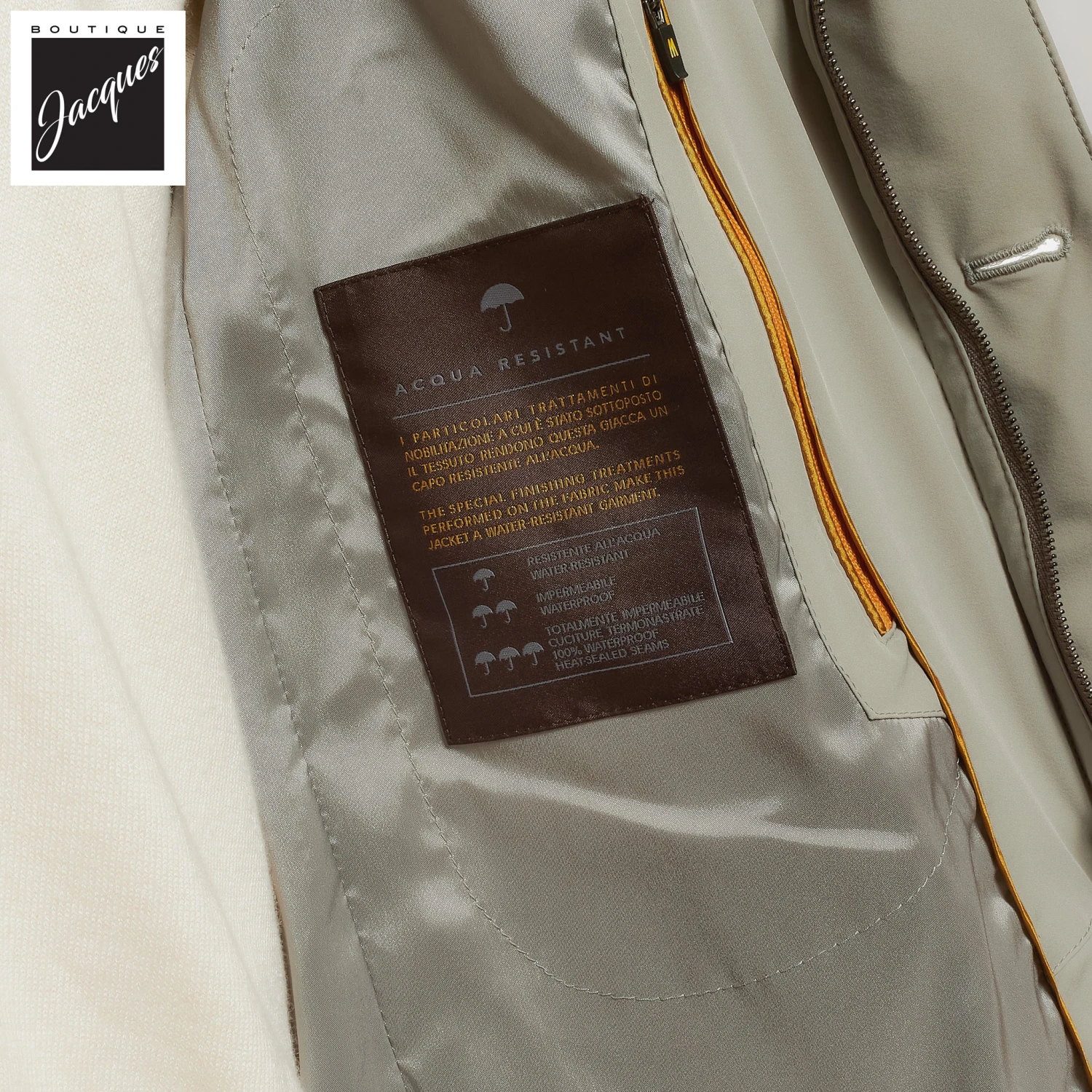 Oyster Tebaldo Water Resistant Transitional Jacket - MooRER 12 Oyster Tebaldo Water Resistant Transitional Jacket - MooRER - Image 10