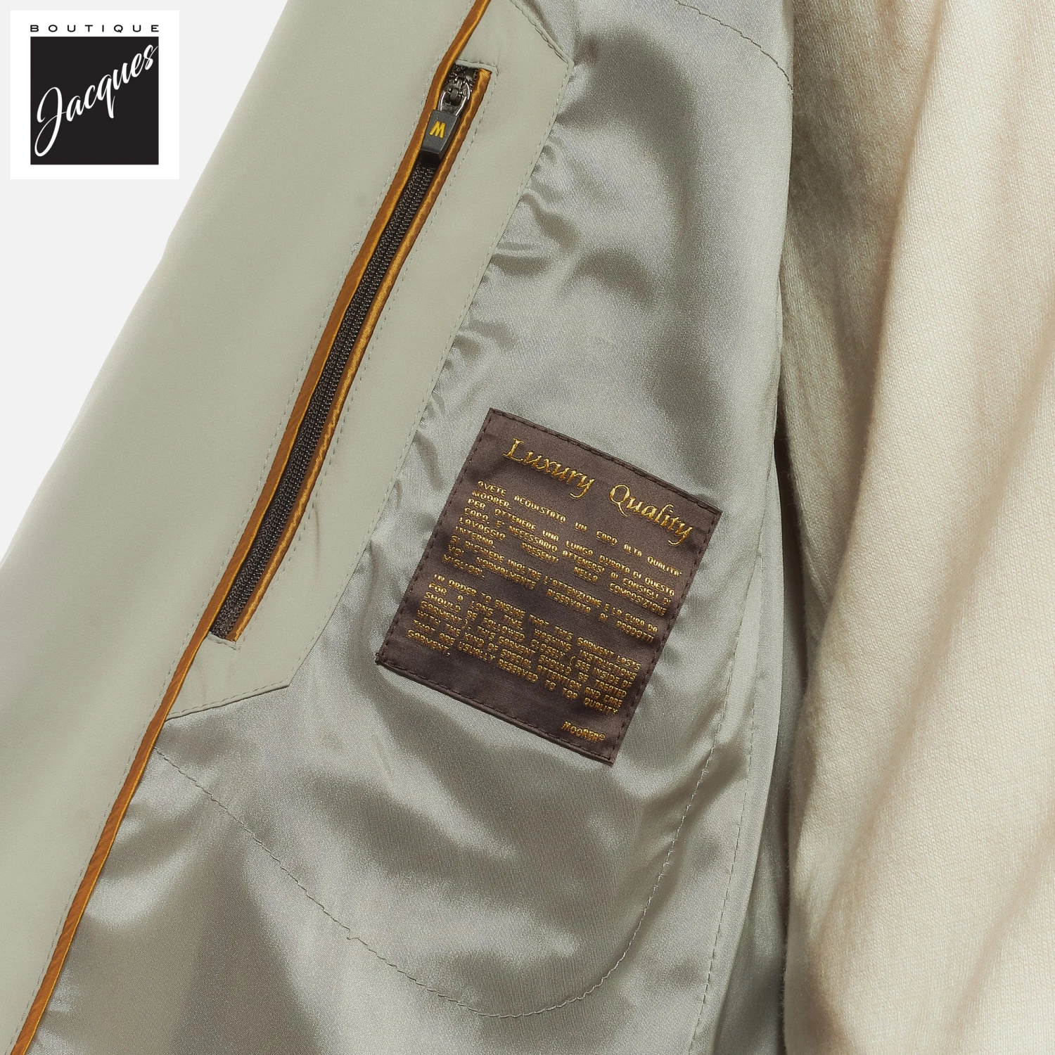 Oyster Tebaldo Water Resistant Transitional Jacket - MooRER 13 Oyster Tebaldo Water Resistant Transitional Jacket - MooRER - Image 11