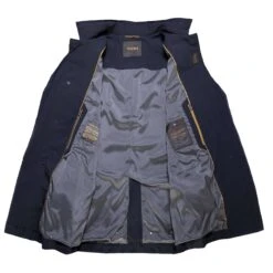 Dark Blue Hektor Raincoat Unlined Overcoat - MooRER 10 Dark Blue Hektor Raincoat Unlined Overcoat - MooRER -ETON Store MOUGI100033TEPA009 U0402 2