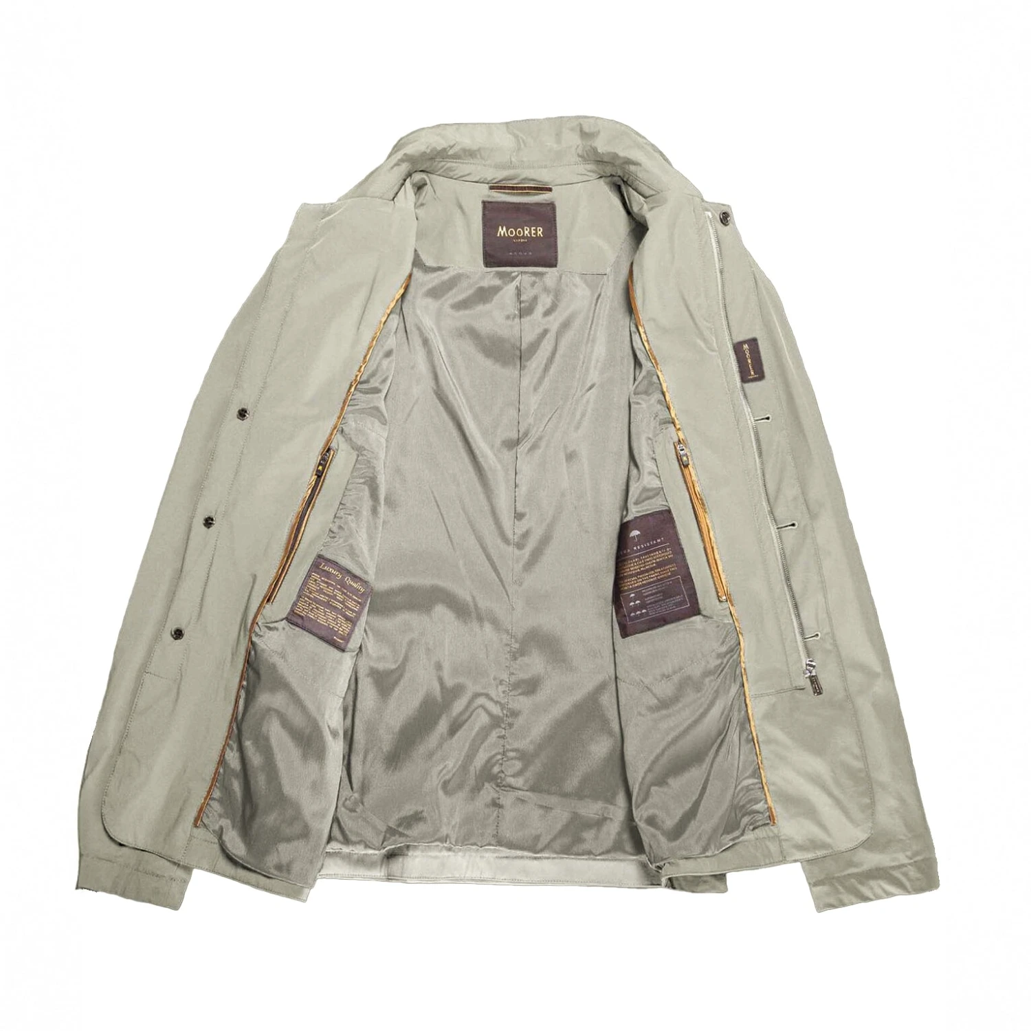 Oyster Tebaldo Water Resistant Transitional Jacket - MooRER 8 Oyster Tebaldo Water Resistant Transitional Jacket - MooRER - Image 6