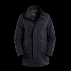 Navy Bracci Water Repellent Goose-Down Overcoat - MooRER -ETON Store MOUGI100089TEPA034 U0497 1