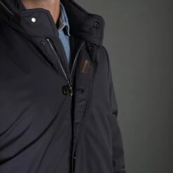 Navy Bracci Water Repellent Goose-Down Overcoat - MooRER -ETON Store MOUGI100089TEPA034 U0497 5