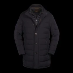 Dark Blue Calegari Goose-Down Quilted Winter Coat - MooRER 6 Dark Blue Calegari Goose-Down Quilted Winter Coat - MooRER -ETON Store MOUGI100139TEPA009 U0402 1