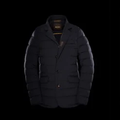 Dark Blue Zayn Goose-Down Quilted Jacket - MooRER -ETON Store MOUGI100307TEPA009 U0402 1