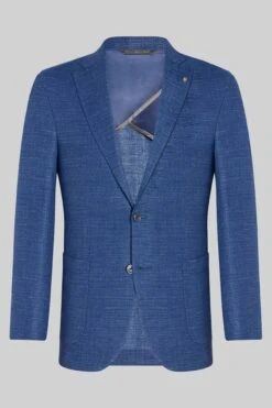Mid-Blue Neat Hampton Contemporary Fit Unconstructed Sport Jacket - Jack Victor 11 Mid-Blue Neat Hampton Contemporary Fit Unconstructed Sport Jacket - Jack Victor -ETON Store NC1287 Hampton MedBlue Ghost