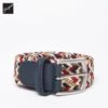 Beige & Blue Multicolour Woven Elastic Belt - Anderson's