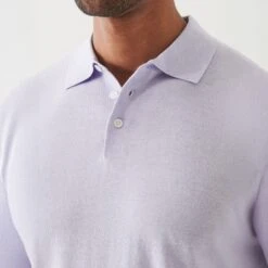 Lavender Cupro-Merino Knit Polo Shirt - Patrick Assaraf 13 Lavender Cupro-Merino Knit Polo Shirt - Patrick Assaraf -ETON Store P154P15Z 525 151609 1400x 1070d309 b140 49a0 9578 807e841ef557