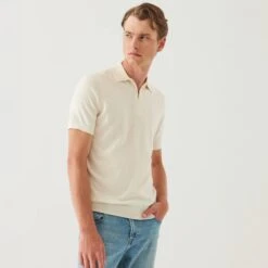 Off-White Cotton Cashmere Zip Polo - Patrick Assaraf 10 Off-White Cotton Cashmere Zip Polo - Patrick Assaraf -ETON Store P154P34Z 103 69292 1200x eccb58ca 58e7 4c4a bc3d 378036a30ad2