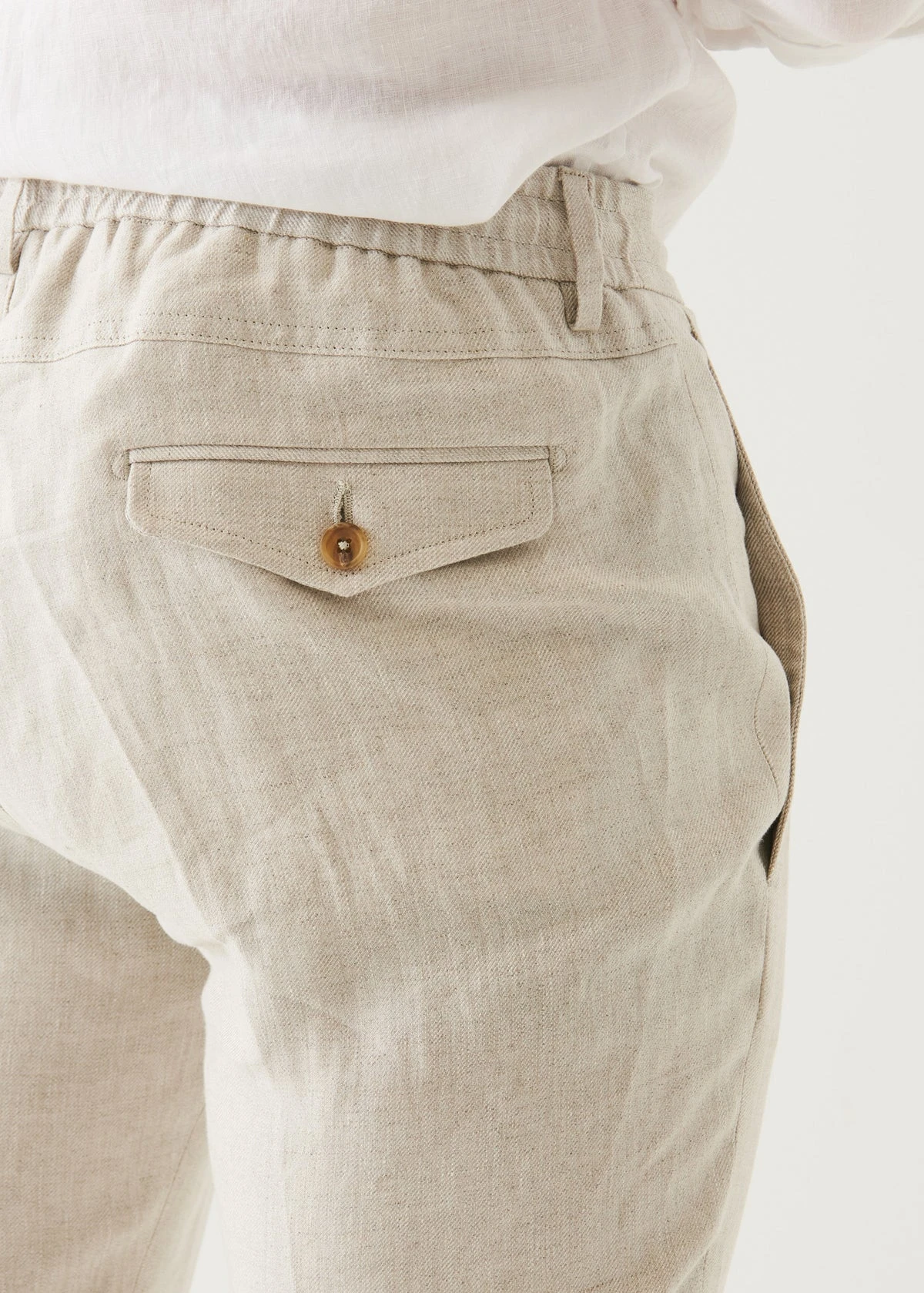 Grain Italian-made Linen Pant - PATRICK ASSARAF 5 Grain Italian-made Linen Pant - PATRICK ASSARAF - Image 3