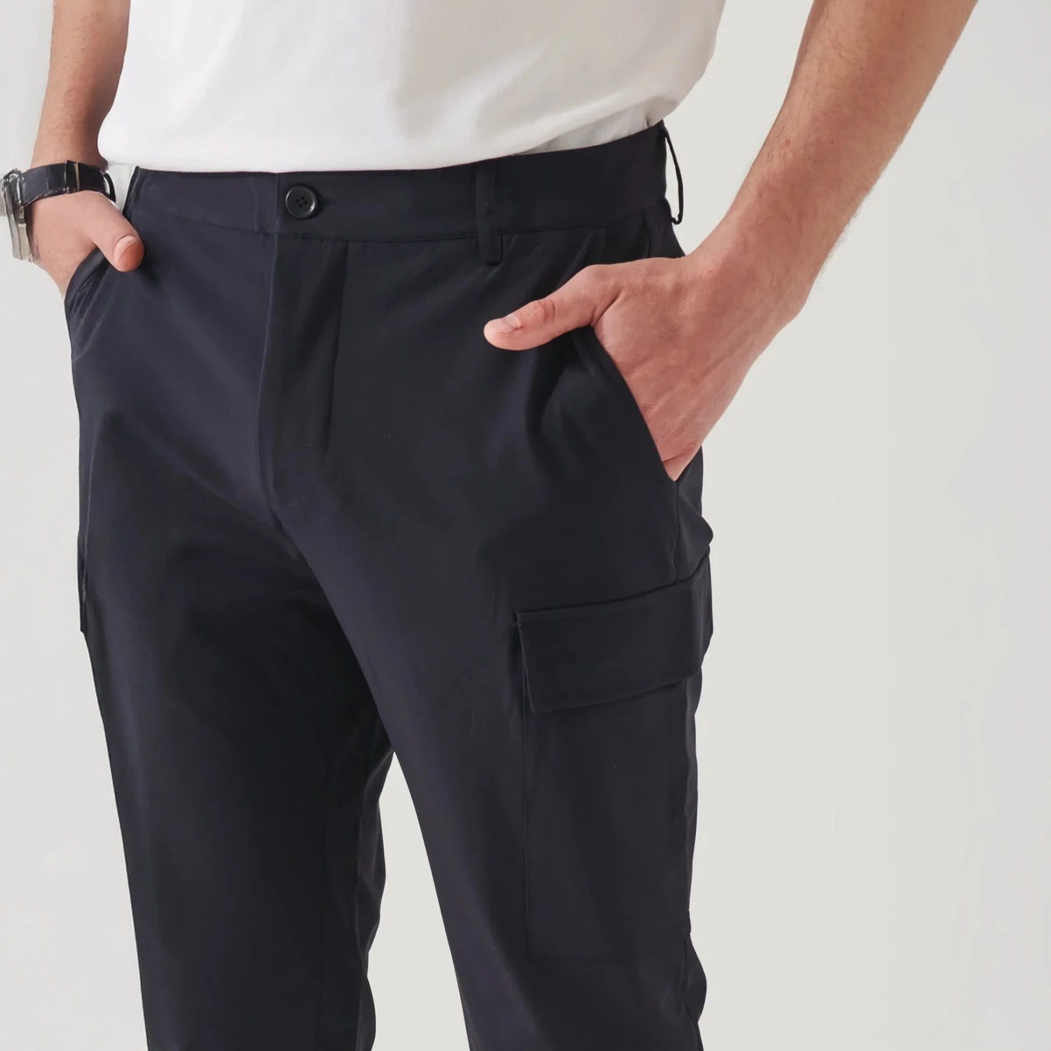 Dark Navy Travel Nucleo Stretch Cargo Pant - PATRICK ASSARAF 6 Dark Navy Travel Nucleo Stretch Cargo Pant - PATRICK ASSARAF - Image 4