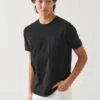 Black Mercerized Pima Cotton Short Sleeve Crew Neck T-Shirt - Patrick Assaraf -ETON Store P92C02V 001 2111 1200x 16961d2b 43ab 4545 a492 9c4bc53ed036