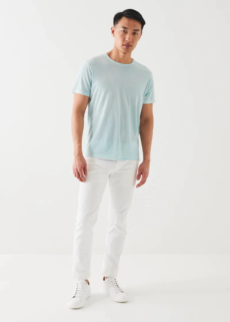 Celery Pima Spray Wash T-Shirt - Patrick Assaraf 4 Celery Pima Spray Wash T-Shirt - Patrick Assaraf - Image 2