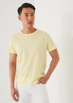 Sunlight Yellow Pima Spray Wash T-Shirt - Patrick Assaraf 9 Sunlight Yellow Pima Spray Wash T-Shirt - Patrick Assaraf -ETON Store P92C24 732 16812 800x 739ab642 3805 4571 af16 b07e82c29aa0
