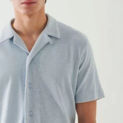 Blue Ice Terry Cloth Camp Collar Shirt - Patrick Assaraf 16 Blue Ice Terry Cloth Camp Collar Shirt - Patrick Assaraf -ETON Store P92D06Z 165 120594 1200x d993b9a3 fcd0 4091 a80f 1864bd38e933