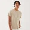 Clay Pima Cotton Stretch Vintage Wash T-Shirt - Patrick Assaraf 2 Clay Pima Cotton Stretch Vintage Wash T-Shirt - Patrick Assaraf -ETON Store P95C07X 163