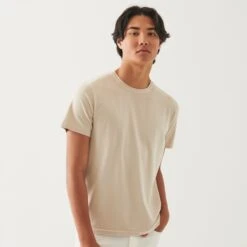 Clay Pima Cotton Stretch Vintage Wash T-Shirt - Patrick Assaraf