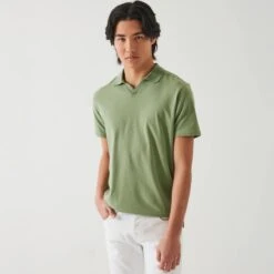 Green Pea Pima Cotton Stretch Open Polo - Patrick Assaraf 12 Green Pea Pima Cotton Stretch Open Polo - Patrick Assaraf -ETON Store P95O15 305 48189 1200x 57ab26b2 33d8 43cc a7e0 2f798c30f92b