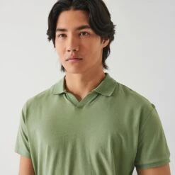 Green Pea Pima Cotton Stretch Open Polo - Patrick Assaraf 10 Green Pea Pima Cotton Stretch Open Polo - Patrick Assaraf -ETON Store P95O15 305 48213 1200x 2565090f fece 4032 8989 1fb138fe6f49