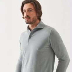 Gray Mist Mélange Long Sleeve Iconic Pima Stretch Polo - Patrick Assaraf 9 Gray Mist Mélange Long Sleeve Iconic Pima Stretch Polo - Patrick Assaraf -ETON Store P95P01 053 87818 1200x e88f741b 02c0 424b 8dd6 bc2052a6e5a4