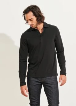 Black Long Sleeve Pima Polo - Patrick Assaraf 9 Black Long Sleeve Pima Polo - Patrick Assaraf -ETON Store P95P01P 001 115316 1200x 3cc8c03c 6c39 44f6 8fc3 0bb3fde9e132