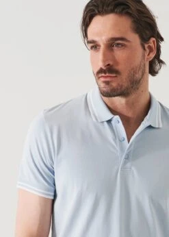 Blue Ice Iconic Pima Cotton Stretch Tipped Polo Shirt - Patrick Assaraf 9 Blue Ice Iconic Pima Cotton Stretch Tipped Polo Shirt - Patrick Assaraf -ETON Store P95P14X 165 56947 1200x 2dcf975f c8ee 4c6e 84bc 3d40559b9973