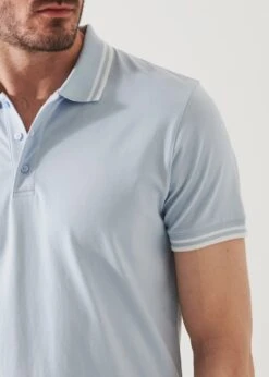 Blue Ice Iconic Pima Cotton Stretch Tipped Polo Shirt - Patrick Assaraf 8 Blue Ice Iconic Pima Cotton Stretch Tipped Polo Shirt - Patrick Assaraf -ETON Store P95P14X 165 56965 1200x 4c608528 dfa7 4775 82e4 4fa96d8e2677