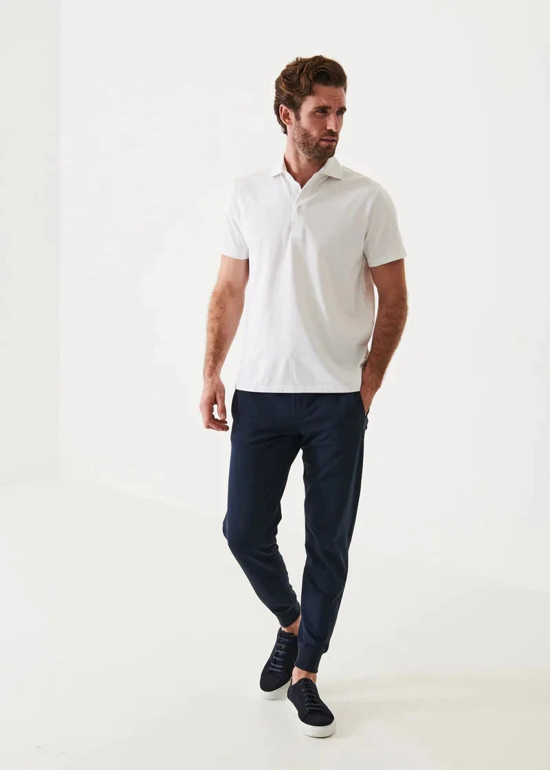 White Iconic Pima Cotton Stretch Short Sleeve Polo - Patrick Assaraf 6 White Iconic Pima Cotton Stretch Short Sleeve Polo - Patrick Assaraf - Image 4