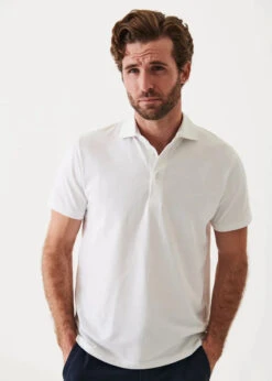 White Iconic Pima Cotton Stretch Short Sleeve Polo - Patrick Assaraf 11 White Iconic Pima Cotton Stretch Short Sleeve Polo - Patrick Assaraf -ETON Store P95P24N 100 153253 800x a20c88c6 6fca 4a71 9aa5 3d559173a826