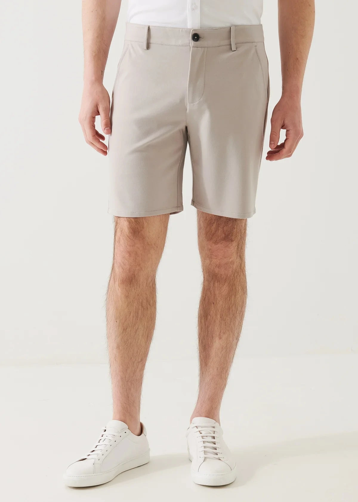 Latte Chino-Style Jersey 4-Way Stretch Shorts - Patrick Assaraf 4 Latte Chino-Style Jersey 4-Way Stretch Shorts - Patrick Assaraf - Image 2