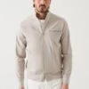 Latte Full-Zip Active Track Jacket - Patrick Assaraf