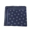 Blue Geometric Motif Reversible Silk Hankie - Paolo Albizzati