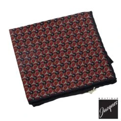 Red & Blue Equestrian Motif Reversible Silk Hankie - Paolo Albizzati 12 Red & Blue Equestrian Motif Reversible Silk Hankie - Paolo Albizzati -ETON Store PAOLO ALBIZZATI BOUTIQUE JACQUES PS616 1 1