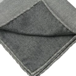 Gray Solid Cotton Reversible Hankie With Contrast Stitching - Paolo Albizzati 5 Gray Solid Cotton Reversible Hankie With Contrast Stitching - Paolo Albizzati -ETON Store PAOLO ALBIZZATI BOUTIQUE JACQUES PSS645 7 2