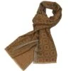 Café Medallion/Herringbone Reversible Wool Scarf - Paolo Albizzati -ETON Store PAOLO ALBIZZATI BOUTIQUE JACQUES SC2084 1 1