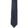 Royal Blue & Gray Micro-Floral Silk Tie - Paolo Albizzati