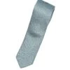 Teal Geometric Chain-Motif Silk Tie - Paolo Albizzati