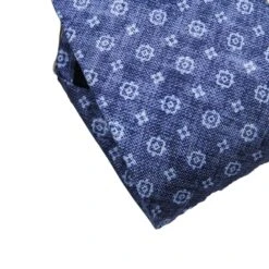 Blue Medallion Silk Tie - Paolo Albizzati 7 Blue Medallion Silk Tie - Paolo Albizzati -ETON Store PAOLO BLUE MEDALLION 2