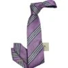Lavender Stripe Silk Tie - Paolo Albizzati