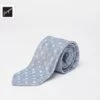 Light Blue Floral Pattern Silk-Linen Tie - Paolo Albizzati 1 Light Blue Floral Pattern Silk-Linen Tie - Paolo Albizzati -ETON Store PAOLOALBIZZATIP7157 2 3