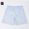 Paul&Shark Light Blue Swim Shorts With Striped Print - Paul & Shark