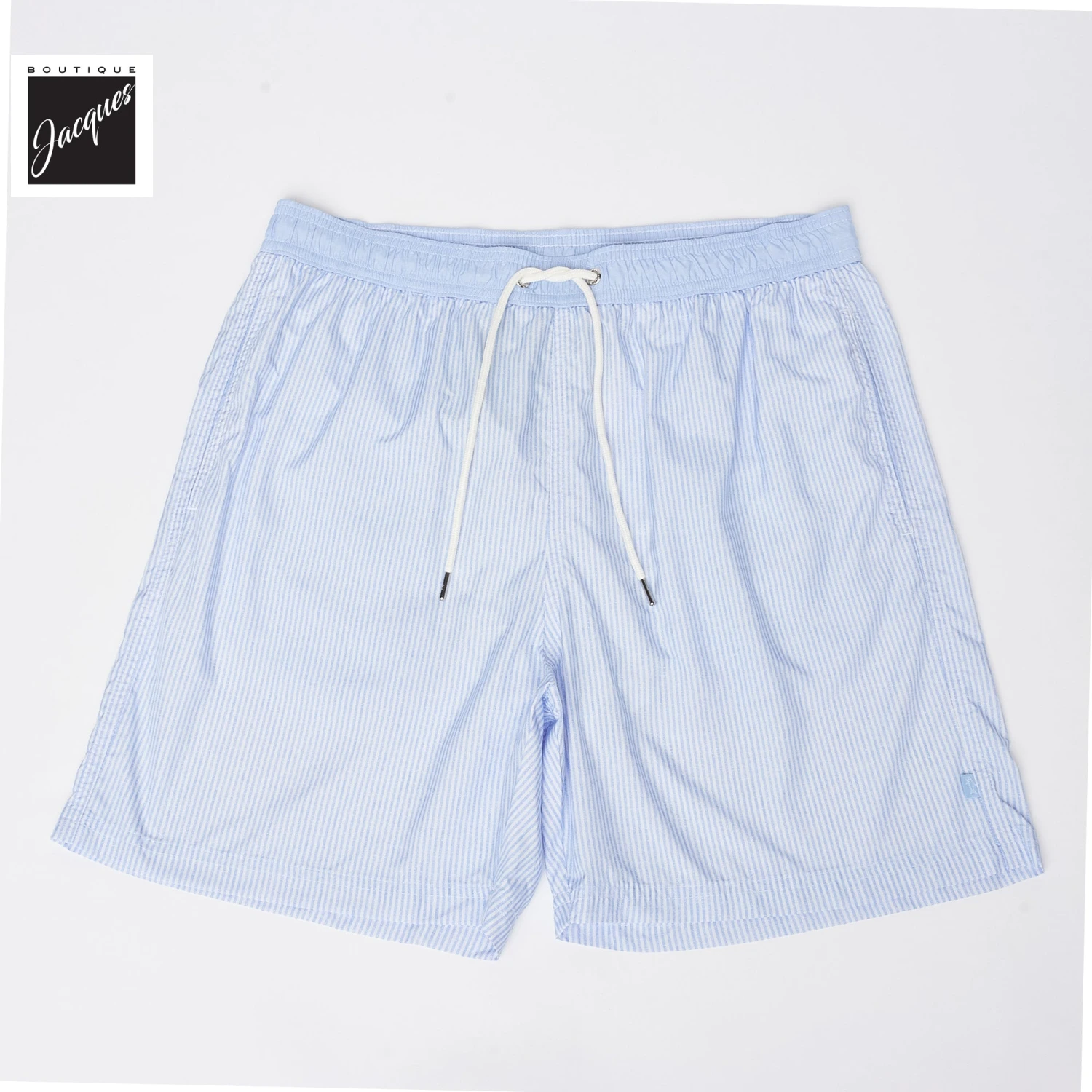 Paul&Shark Light Blue Swim Shorts With Striped Print - Paul & Shark 3 Paul&Shark Light Blue Swim Shorts With Striped Print - Paul & Shark