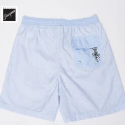 Paul&Shark Light Blue Swim Shorts With Striped Print - Paul & Shark 8 Paul&Shark Light Blue Swim Shorts With Striped Print - Paul & Shark -ETON Store PAULSHARK25415011 V13 2