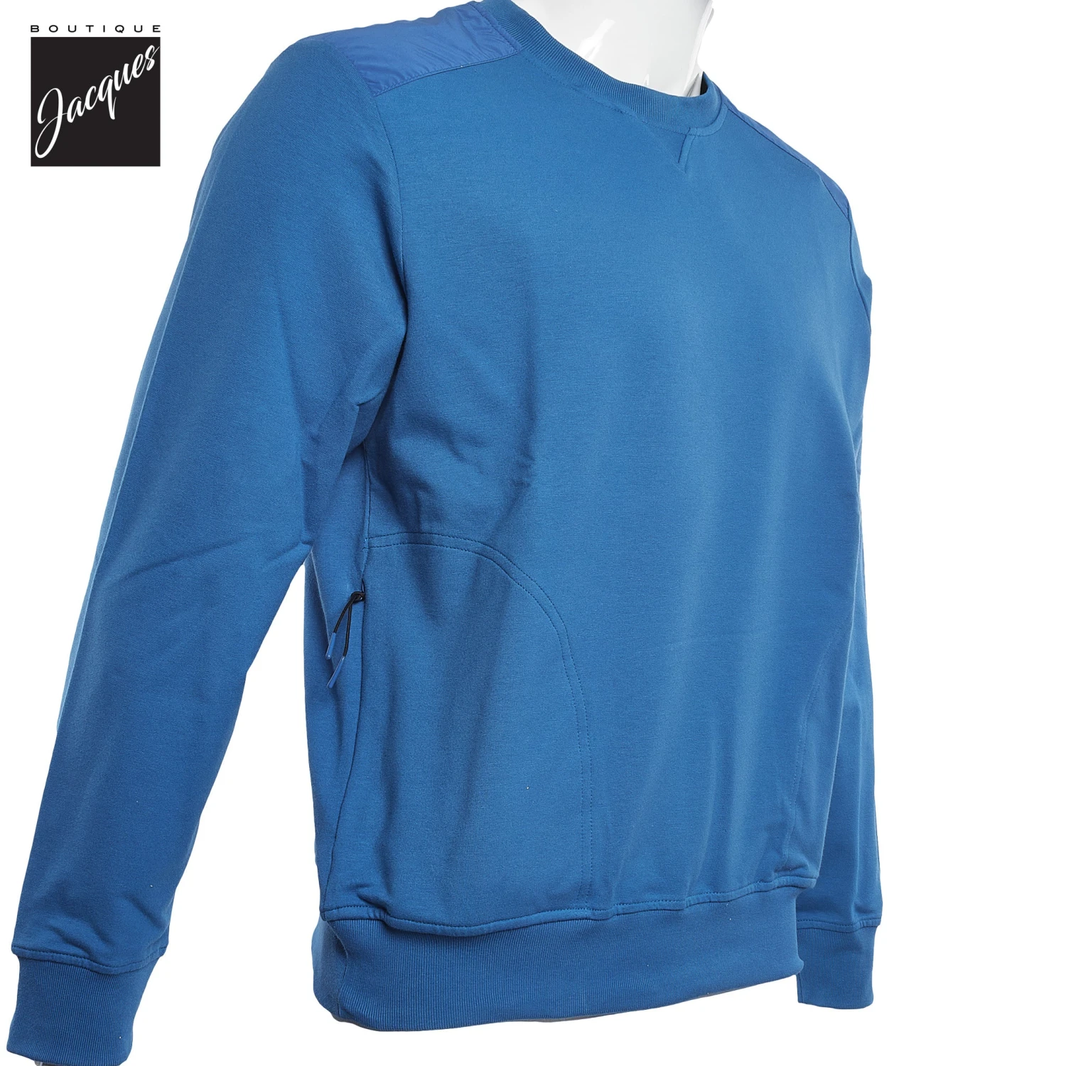 Paul&Shark Blue Knit Organic Cotton Crew Sweatshirt - Paul & Shark 4 Paul&Shark Blue Knit Organic Cotton Crew Sweatshirt - Paul & Shark - Image 2