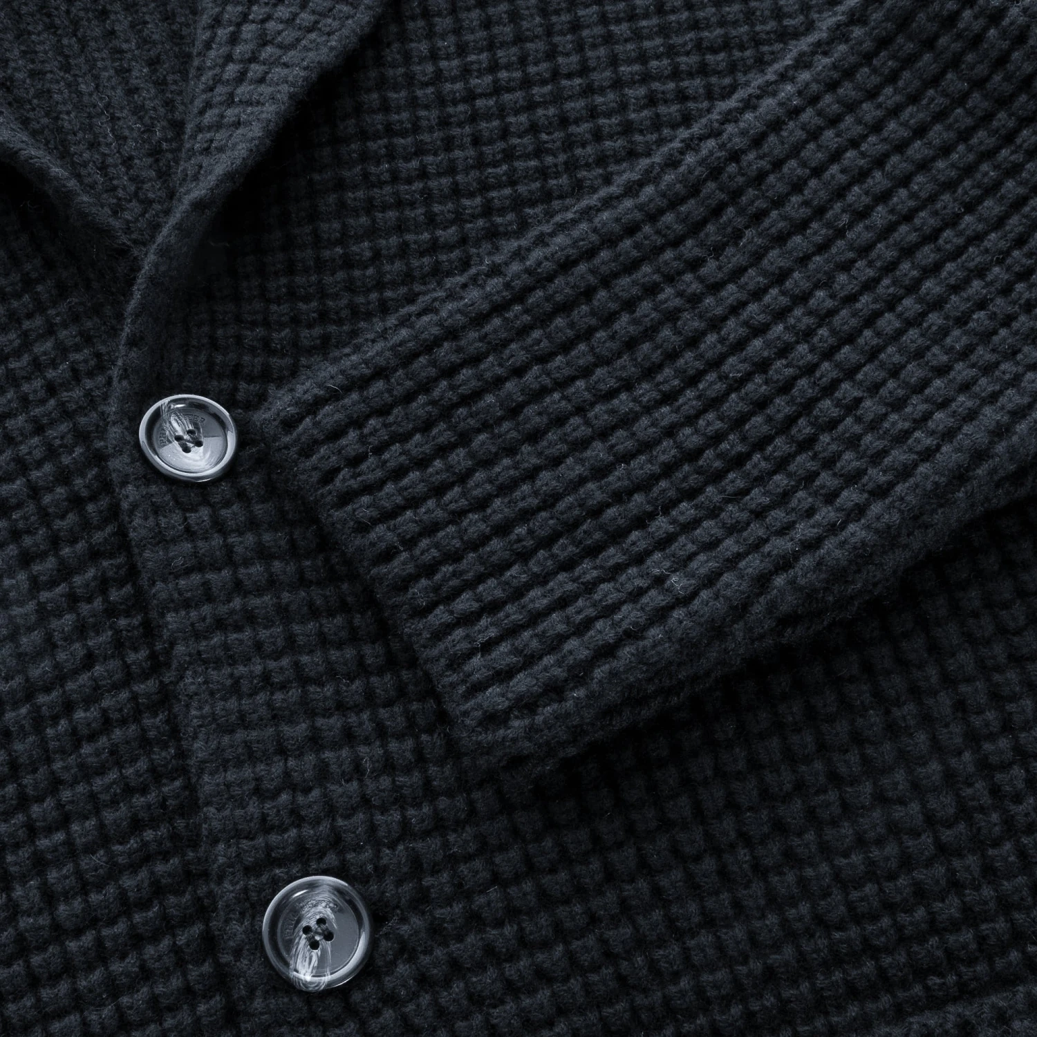 Navy Blue Wool-Cashmere Sakko Sweater Jacket - Phil Petter 5 Navy Blue Wool-Cashmere Sakko Sweater Jacket - Phil Petter - Image 3