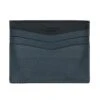 Blue Contrast Full-Grain Calf Leather Cardholder - Anderson's