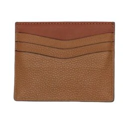 Brown Contrast Full-Grain Calf Leather Cardholder - Anderson's 5 Brown Contrast Full-Grain Calf Leather Cardholder - Anderson's -ETON Store PL132 C3 2