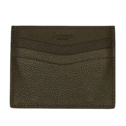 Olive Green Full-Grain Calf Leather Cardholder - Anderson's