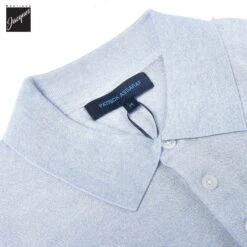 Ocean Blue Cupro-Merino Knit Polo Shirt - Patrick Assaraf 12 Ocean Blue Cupro-Merino Knit Polo Shirt - Patrick Assaraf -ETON Store PYAP154P15Z420 2