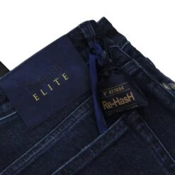 Dark Blue Rubens Power-Stretch Cotton Slim Fit Jeans - Re-Hash ELITE 5 Dark Blue Rubens Power-Stretch Cotton Slim Fit Jeans - Re-Hash ELITE -ETON Store RE HASH P015 2D571 HT 2