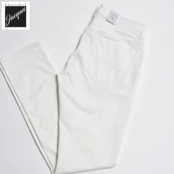 White Cotton-Lyocell Twill 5-Pocket Pants - Re-Hash
